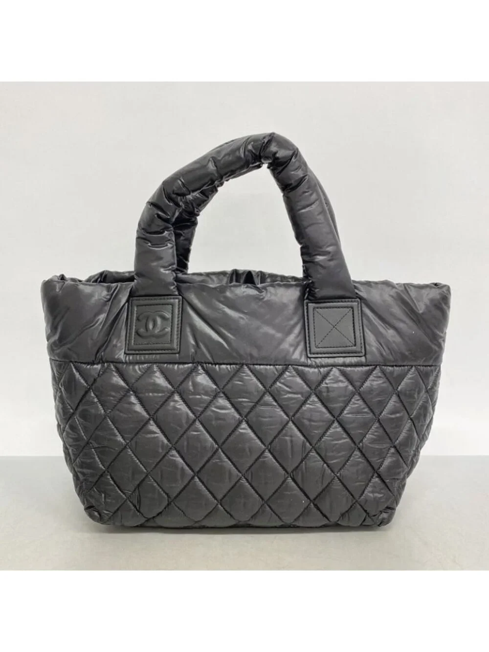 Chanel Tote Coco Cocoon Nylon Black Silver - Picture 8 of 9